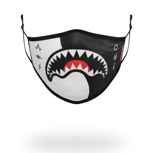 ADULT YIN YANG FORM FITTING FACE MASK