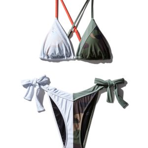 SPLIT BITE CAMO BIKINI